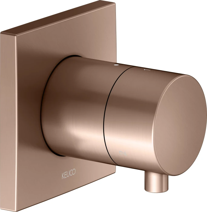 Keuco IXMO 59548 Comfort 3-Wege Umstellventil eckig rotgold gebürstet