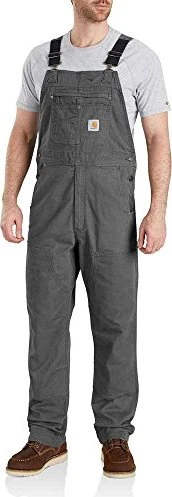 Carhartt WIP Rugged Flex Relaxed Fit Canvas Bib Overall Hose lang gravel (Herren)