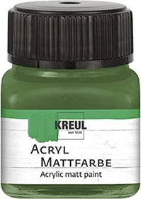 Kreul Acryl Mattfarbe, olivgrün, 20ml