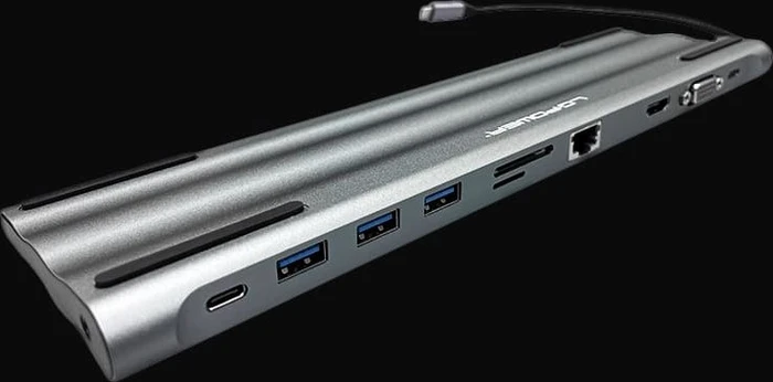 LC-Power USB-C 8-in-1 Multiport Hub, USB-C 3.0 [Stecker]