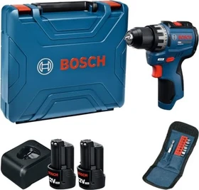 Bosch Professional PRO GSR12V-31 Akku-Bohrschrauber inkl. Tasche + 2 Akkus 2.0Ah + Zubehör