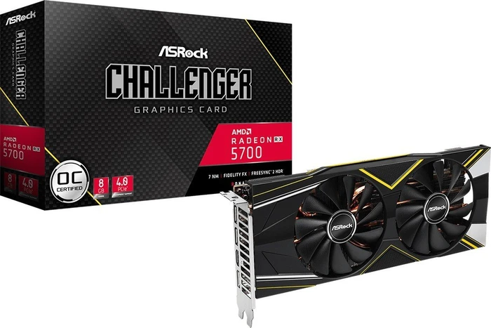 ASRock Radeon RX 5700 Challenger D 8G OC, RX5700 CLD 8GO, 8GB GDDR6, HDMI, 3x DP