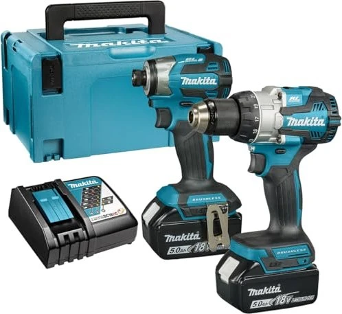 Makita DLX2528TJ Akku-Maschinenset inkl. MAKPAC + 2 Akkus 5.0Ah