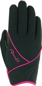 Roeckl Elena Laufhandschuhe schwarz/rosa (Damen)