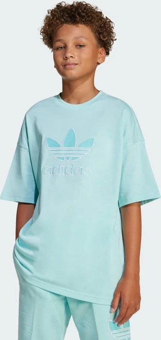 adidas Oversize Trefoil T-Shirt kurzarm semi flash aqua (Junior)