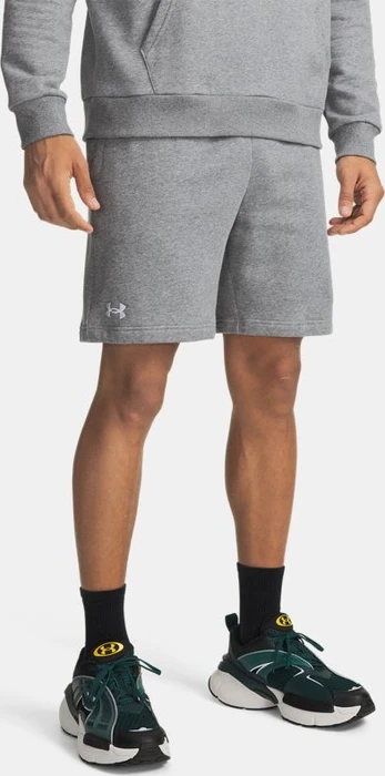 Under Armour Rival Fleece Hose kurz castlerock light heather/white (Herren)
