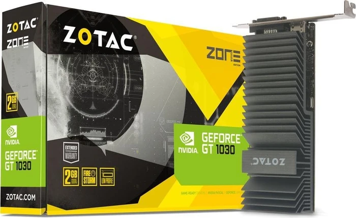 Zotac GeForce GT 1030 Zone Edition, 2GB GDDR5, DVI, HDMI