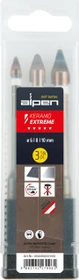 Alpen Keramo Extreme Fliesenbohrer-Sortiment, 3-tlg.