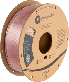 Polymaker PolyLite Silk PLA, rosegold, Spule, 1.75mm, 1.00kg