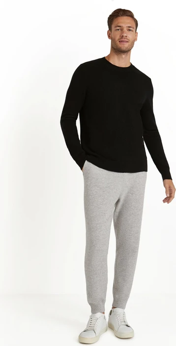 Falke Luxury Rundhals Pullover schwarz (Herren)