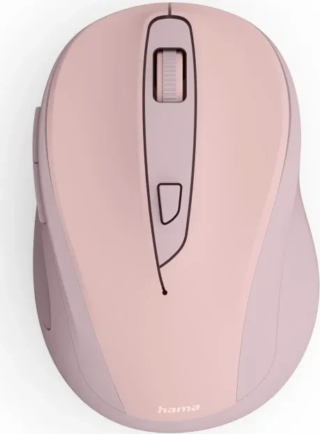 Hama WM-400 Silent Wireless 6-Button Mouse rosa/pink, USB