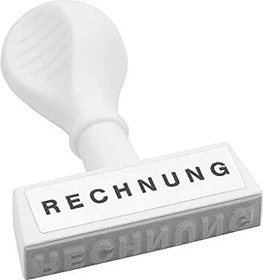 Wedo Textstempel mit Motiv RECHNUNG, weiß