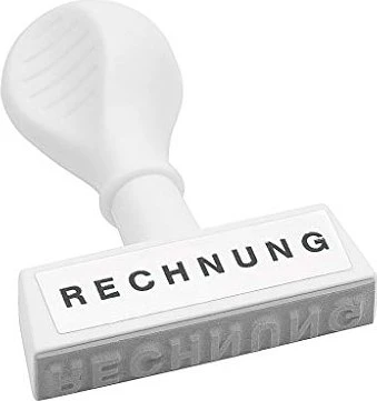 Wedo Textstempel mit Motiv RECHNUNG, weiß