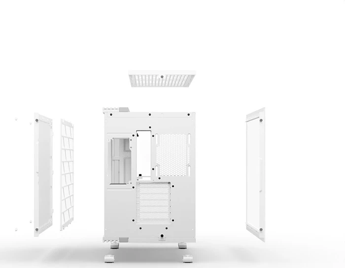 be quiet! Light Base 600 DX White, weiß, Glasfenster