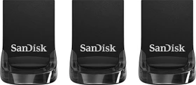 SanDisk Ultra Fit 32GB, USB-A, USB 3.2 Gen 1×1, 3er-Pack