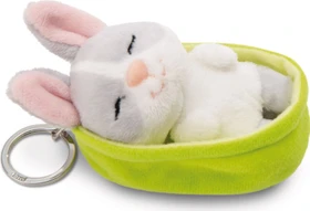 Nici Sleeping Pets Hase Schlüsselanhänger 8cm grau