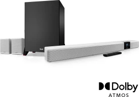 Teufel Cinebar 22 Surround Power Edition für Dolby Atmos 7.1-Set weiß