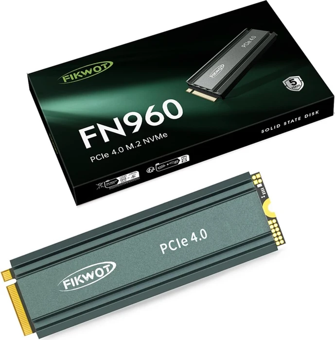 Fikwot FN960 512GB, M.2 2280 / M-Key / PCIe 4.0 x4, Kühlkörper