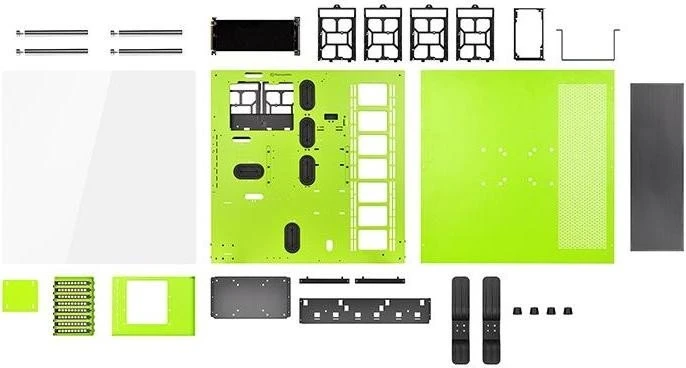 Thermaltake Core P5 grün, Acrylfenster