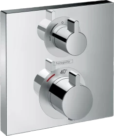 Hansgrohe Ecostat Square Thermostat Unterputz für 2 Verbraucher chrom