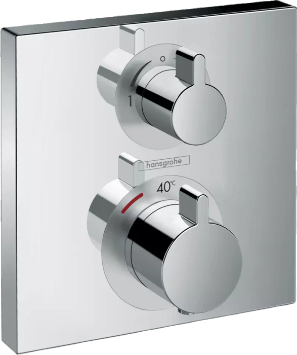 Hansgrohe Ecostat Square Thermostat Unterputz für 2 Verbraucher chrom