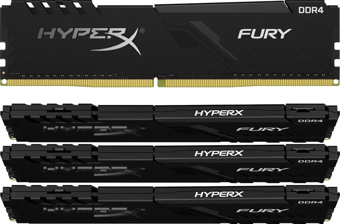Kingston FURY schwarz UDIMM 64GB Kit, DDR4-2666, CL16-18-18, 2RX8