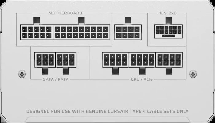 Corsair RMe Series (3rd Gen) ThermalProtect RM1000e White 1000W, ATX 3.1