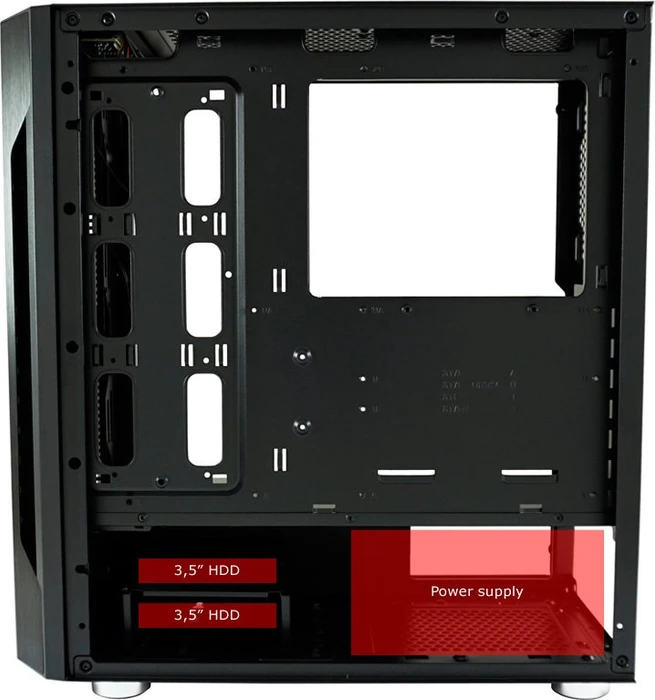 LC-Power Gaming 701B Badge_X, Glasfenster