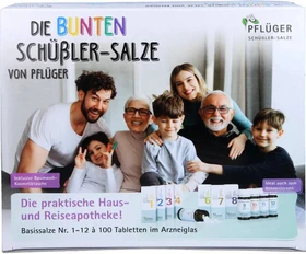 Pflüger Schüßler-Salze 1-12 Tabletten, 1200 Stück (12x 100 Stück)