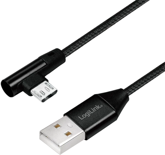 LogiLink USB 2.0 Kabel USB-A Stecker zu Micro-USB-B Stecker 1.0m schwarz