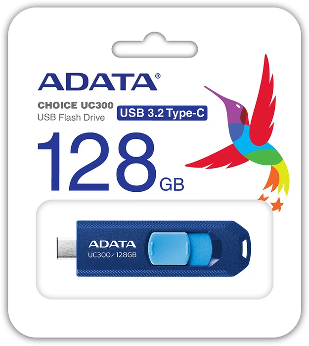 ADATA UC300 USB-C 128GB blau, USB-C, USB 3.2 Gen 1×1