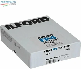 Ilford FP4 Plus ISO 125/22° 4x5" S/W-Planfilm 100 Blatt