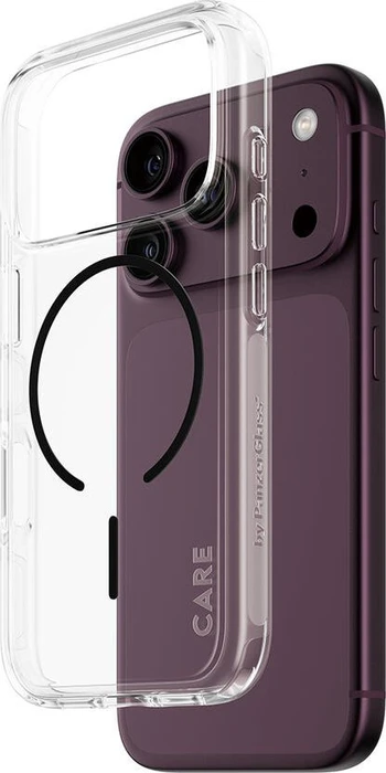 PanzerGlass Care Urban Explorer Case w. Black MagSafe für Apple iPhone 18 Pro transparent