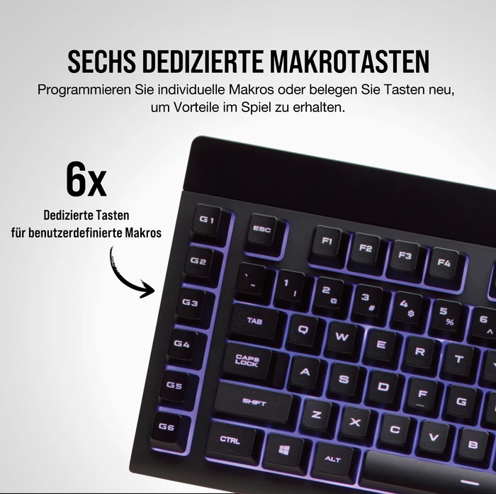 Corsair Gaming K55 RGB, USB, DE