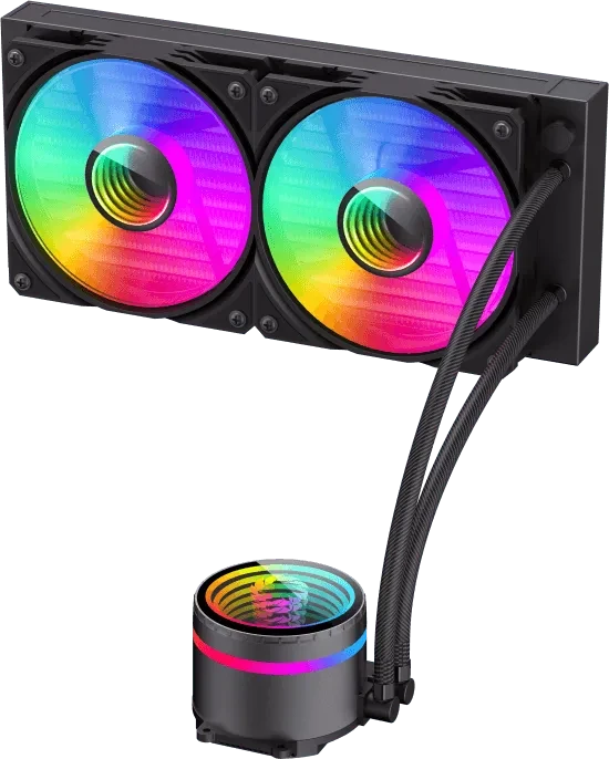 GameMax IceBurg 240mm Infinity, schwarz