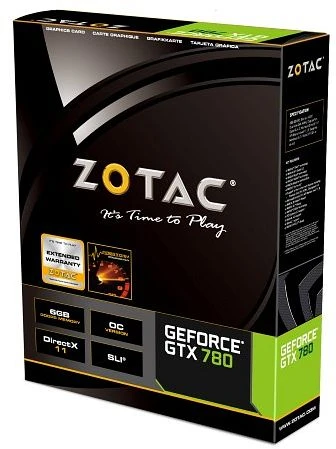 Zotac GeForce GTX 780 OC, 6GB GDDR5, 2x DVI, HDMI, DP