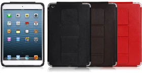 Luxa2 Lucca iPad mini Leder Schutzhülle und Stand rot