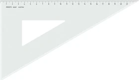 Aristo Zeichendreieck 60° 22.6cm, mit Facette, transparent