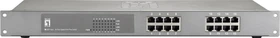 LevelOne GEP Rackmount Gigabit Switch, 16x RJ-45, 480W PoE+ (GEP-1622 / 599014)