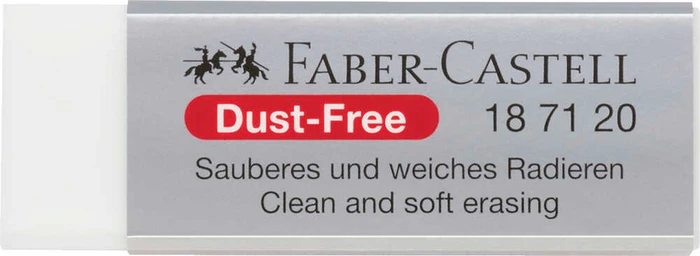 Faber-Castell Dust-free Radierer, weiß, 3er-Pack