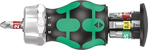 Wera Kraftform Kompakt Stubby Magazin RA 1 Bitset, 6-tlg.