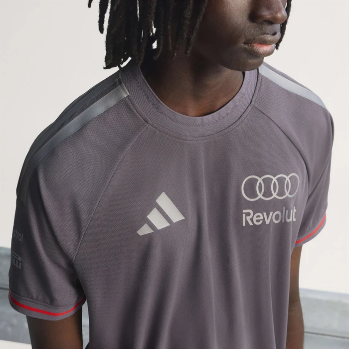 adidas Audi Revolut F1 Team Driver Authentic Funktionsshirt kurzarm grey strata/iorn metallic (Herren)