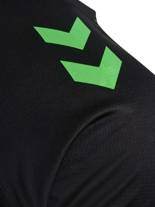 hummel Lead 2.0 Funktionsshirt kurzarm black/green gecko (Herren)