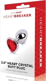 Whipsmart Heartbreaker Collection Heart Crystal Butt Plug small