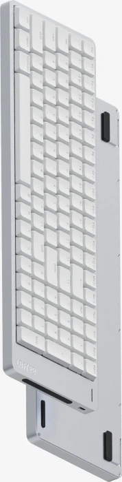 Lofree Flow 2 100, Silver, LEDs weiß, Kailh LOW PROFILE Void, USB/Bluetooth, US