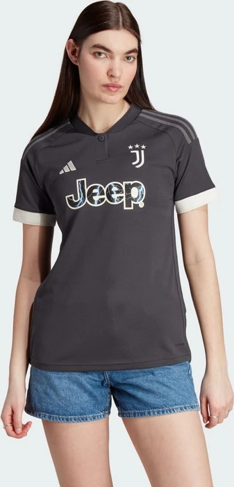 adidas Juventus Turin 2023/2024 Ausweichtrikot carbon/cream white (Damen)