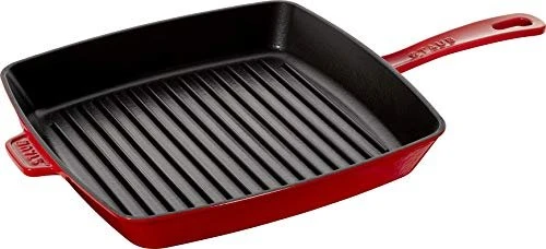 Zwilling Staub Amerikanische Grillpfanne quadratisch 30x30cm kirschrot