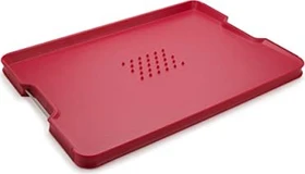 Joseph Joseph Cut&Carve Plus Multifunktions-Schneidbrett XL rot