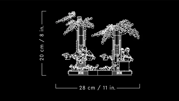 LEGO Star Wars - Verfolgungsjagd auf Endor Diorama