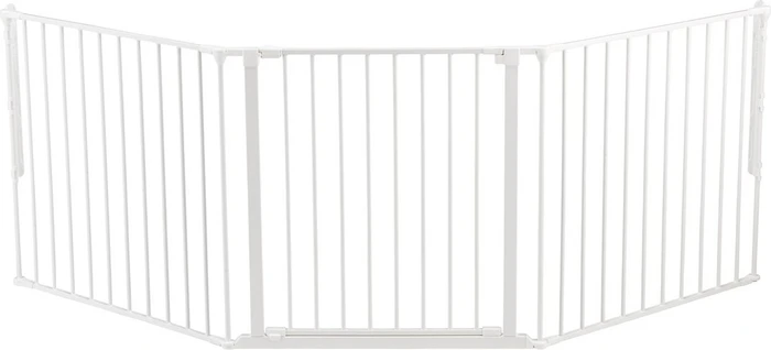 Baby Dan Flex L Kaminschutzgitter 90-223cm weiß